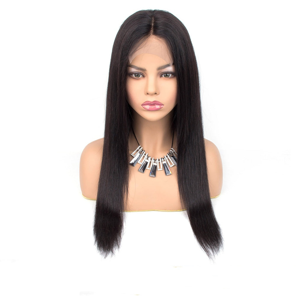 Front Lace Human Wigs Full Head Lace Headgear